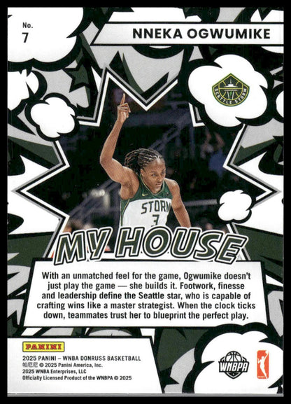 2025 Donruss WNBA #7 Nneka Ogwumike My House Press Proof