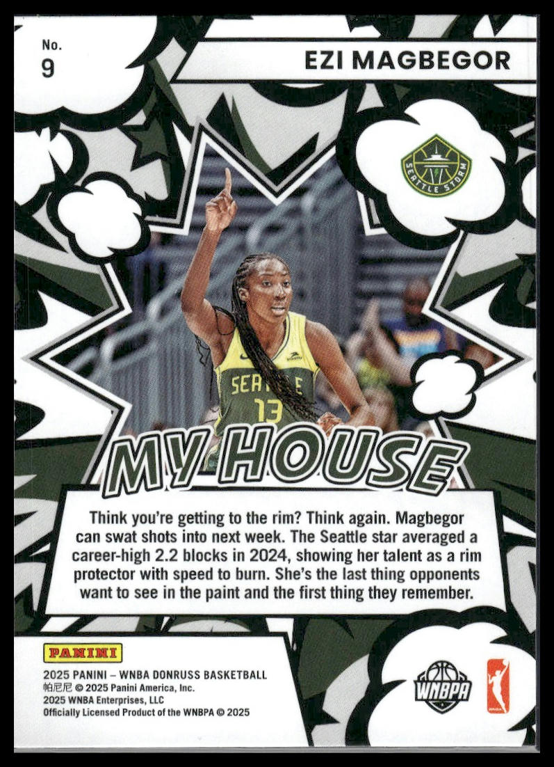 2025 Donruss WNBA #9 Ezi Magbegor My House