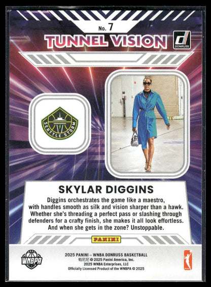 2025 Donruss WNBA #7 Skylar Diggins Tunnel Vision