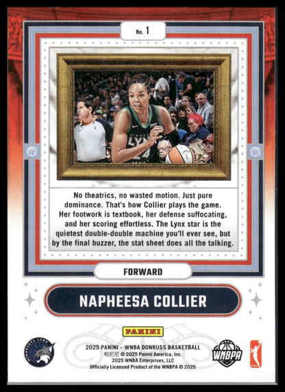 2025 Donruss WNBA #1 Napheesa Collier Franchise Features