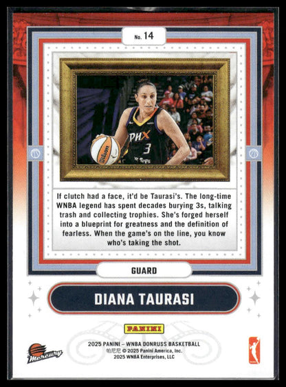 2025 Donruss WNBA #14 Diana Taurasi Franchise Features