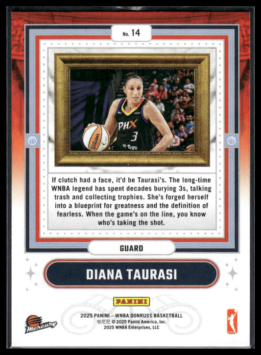 2025 Donruss WNBA #14 Diana Taurasi Franchise Features