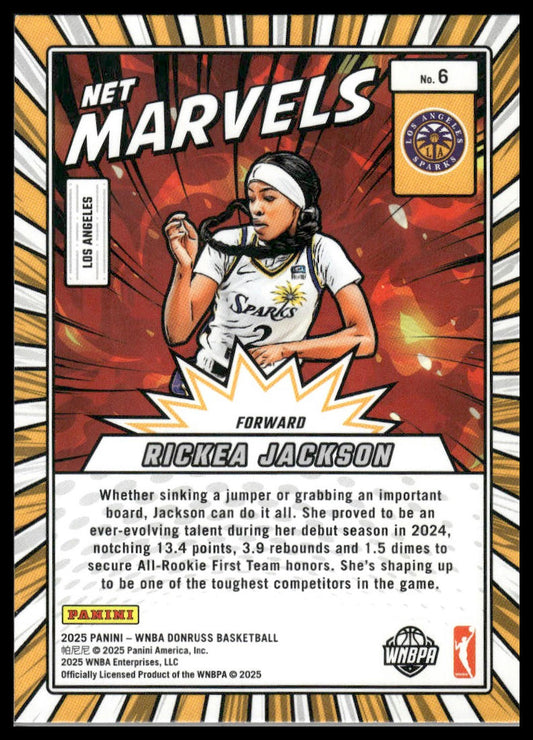 2025 Donruss WNBA #6 Rickea Jackson Net Marvels