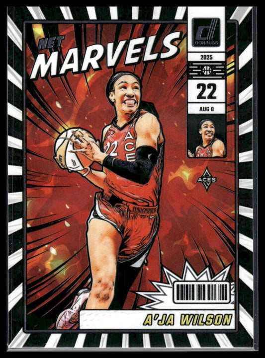 2025 Donruss WNBA #8 A'ja Wilson Net Marvels Press Proof