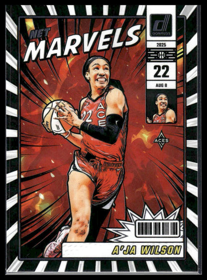 2025 Donruss WNBA #8 A'ja Wilson Net Marvels Press Proof