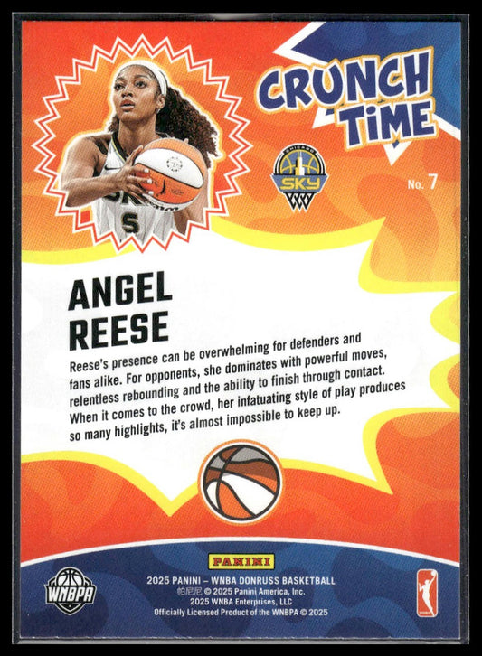 2025 Donruss WNBA #7 Angel Reese Crunch Time