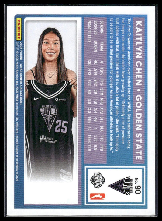 2025 Donruss WNBA #90 Kaitlyn Chen Holo