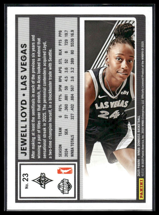 2025 Donruss WNBA #23 Jewell Loyd Green Shimmer