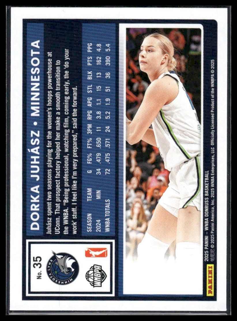 2025 Donruss WNBA #35 Dorka Juhasz
