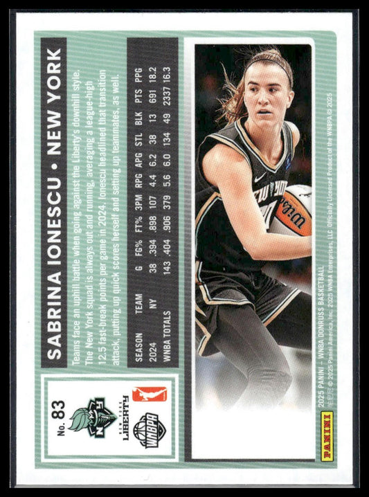 2025 Donruss WNBA #83 Sabrina Ionescu Holo