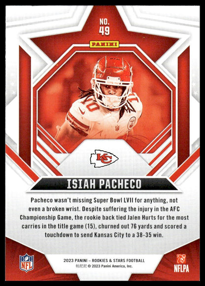 2023 Panini Rookies & Stars #49 Isiah Pacheco Longevity