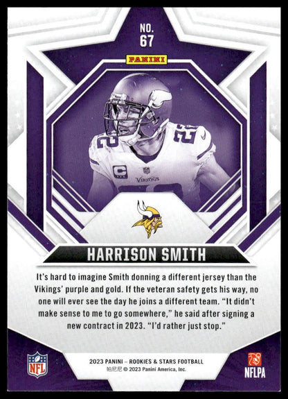 2023 Panini Rookies & Stars #67 Harrison Smith Longevity