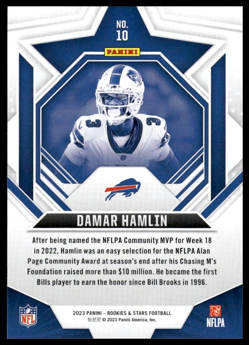 2023 Panini Rookies & Stars #10 Damar Hamlin Longevity