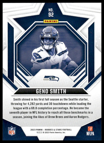 2023 Panini Rookies & Stars #92 Geno Smith Longevity