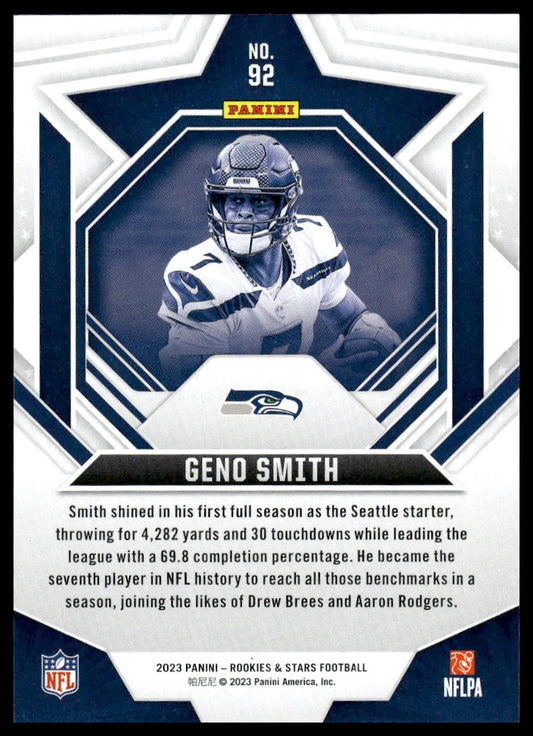 2023 Panini Rookies & Stars #92 Geno Smith Longevity