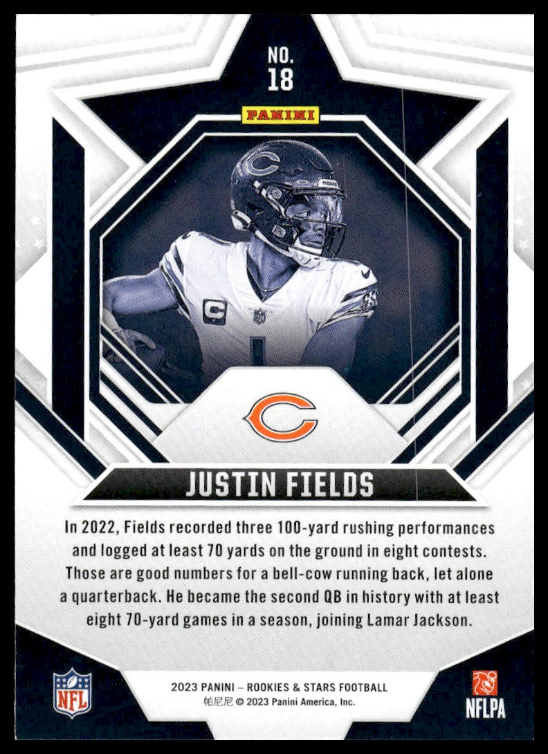 2023 Panini Rookies & Stars #18 Justin Fields Longevity