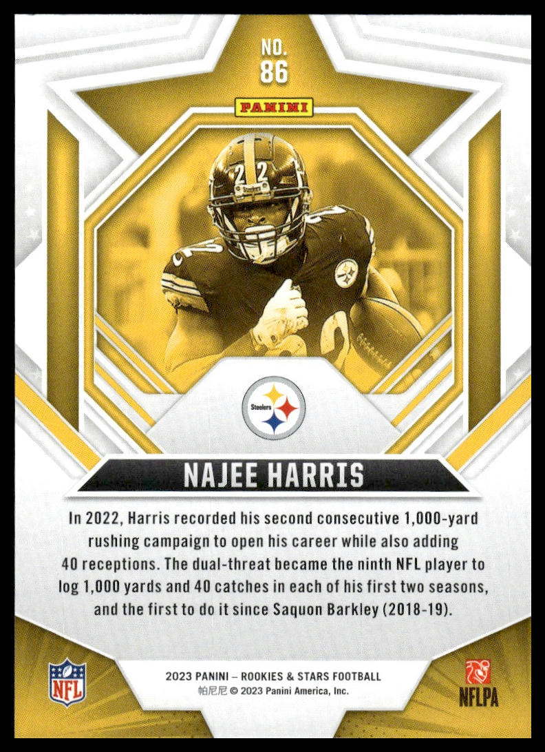 2023 Panini Rookies & Stars #86 Najee Harris Green