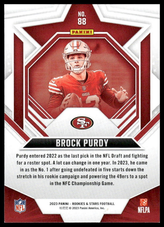 2023 Panini Rookies & Stars #88 Brock Purdy Green