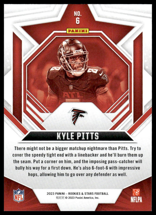 2023 Panini Rookies & Stars #6 Kyle Pitts Red