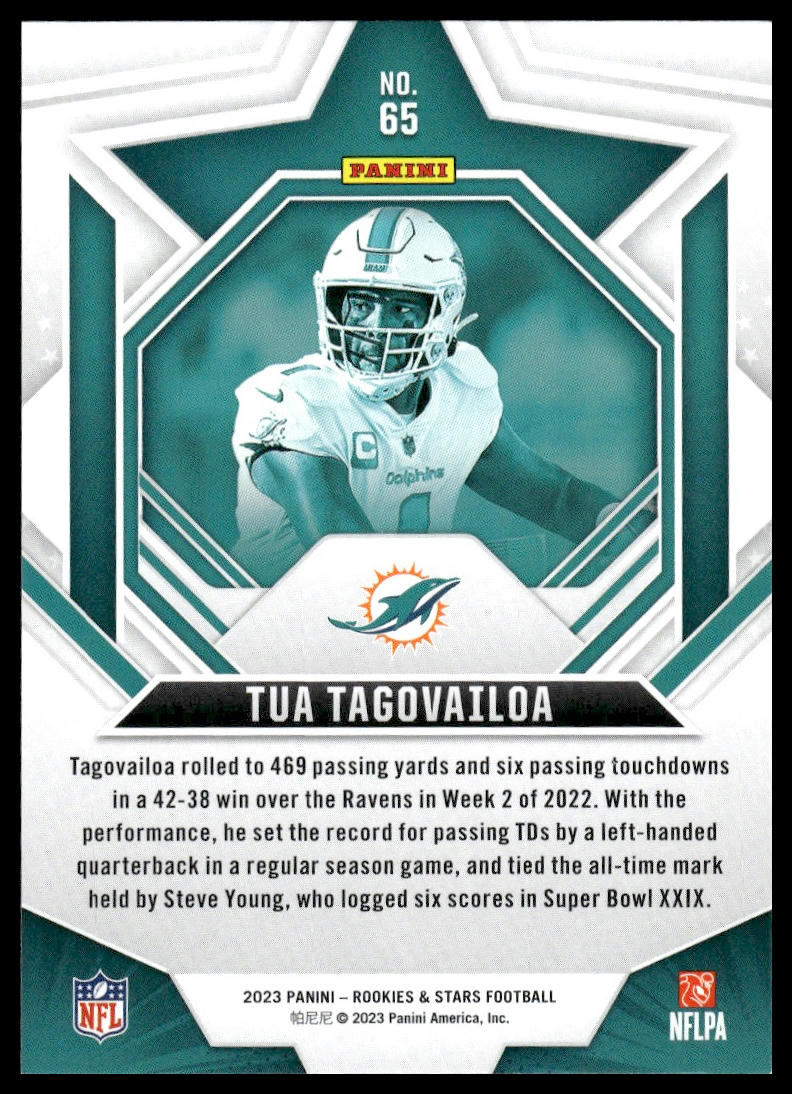 2023 Panini Rookies & Stars #65 Tua Tagovailoa Longevity