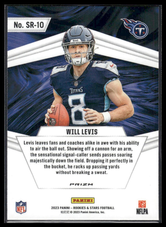 2023 Panini Rookies & Stars #SR-10 Will Levis Stellar Rookies Red Plaid
