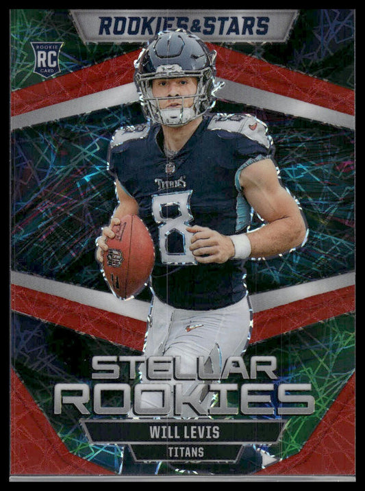 2023 Panini Rookies & Stars #SR-10 Will Levis Stellar Rookies Red Plaid