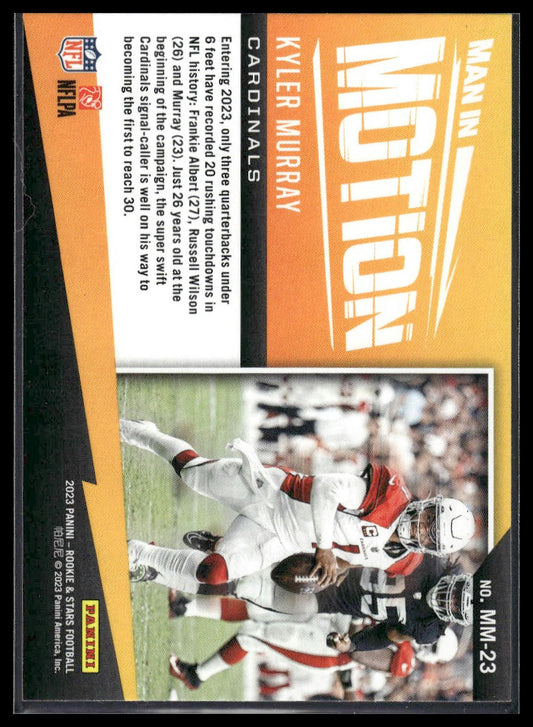 2023 Panini Rookies & Stars #MM-23 Kyler Murray Man In Motion Longevity