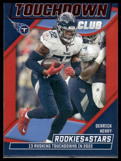 2023 Panini Rookies & Stars #TD-3 Derrick Henry Touchdown Club Longevity
