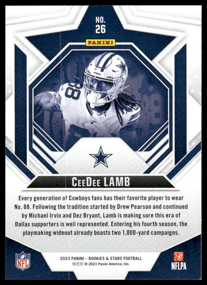 2023 Panini Rookies & Stars #26 CeeDee Lamb Longevity