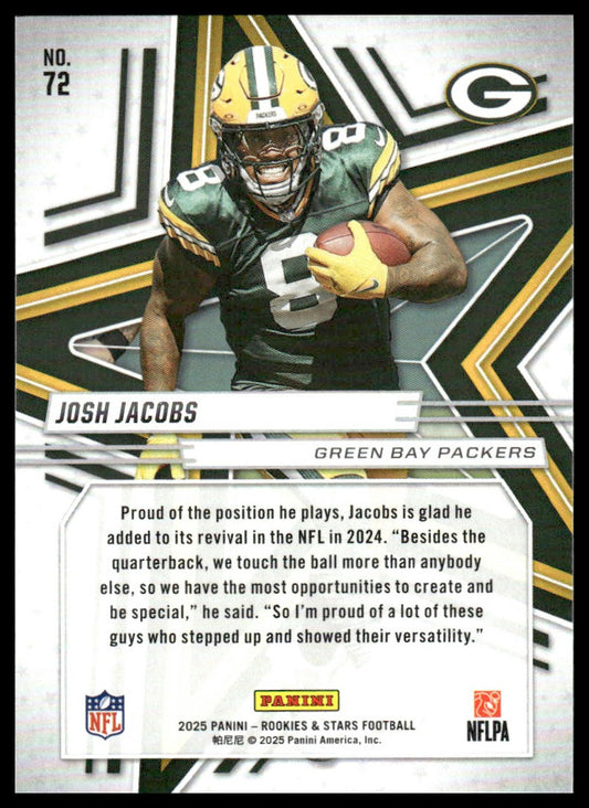 2025 Panini Rookies & Stars #72 Josh Jacobs