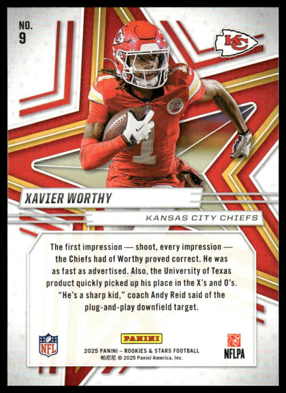 2025 Panini Rookies & Stars #9 Xavier Worthy Preferred