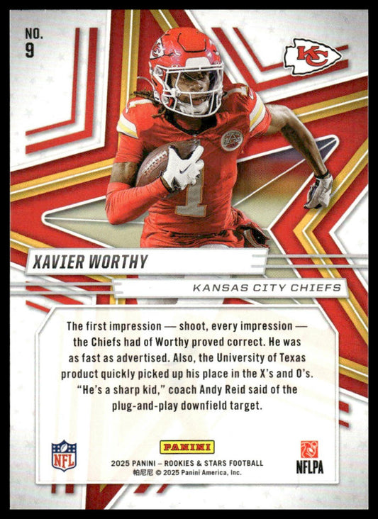 2025 Panini Rookies & Stars #9 Xavier Worthy Preferred