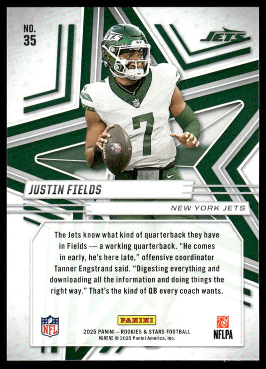 2025 Panini Rookies & Stars #35 Justin Fields Red