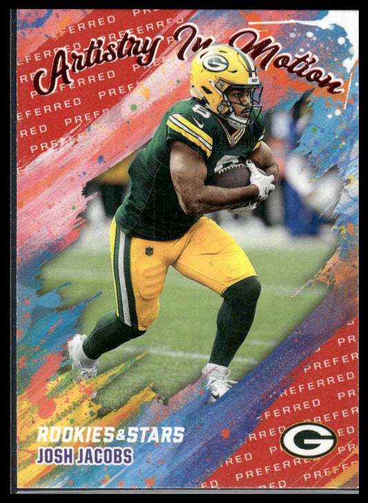 2025 Panini Rookies & Stars #7 Josh Jacobs Artistry in Motion