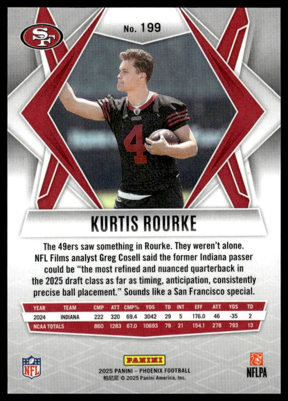 2025 Panini Phoenix #199 Kurtis Rourke Silver Lava Prizm