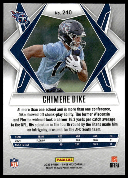 2025 Panini Phoenix #240 Chimere Dike