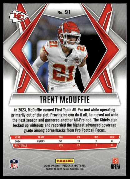 2025 Panini Phoenix #91 Trent McDuffie