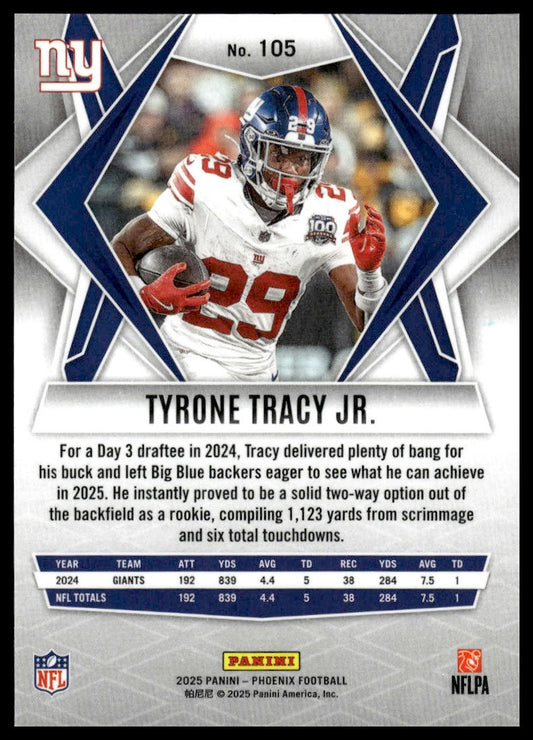 2025 Panini Phoenix #105 Tyrone Tracy Jr.