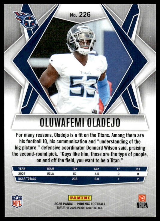 2025 Panini Phoenix #226 Oluwafemi Oladejo