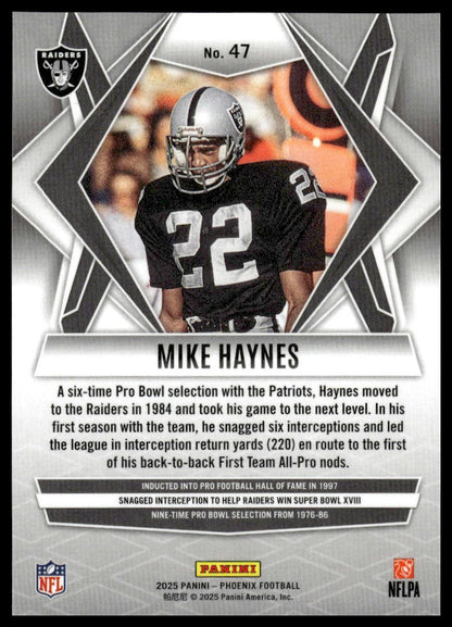 2025 Panini Phoenix #47 Mike Haynes
