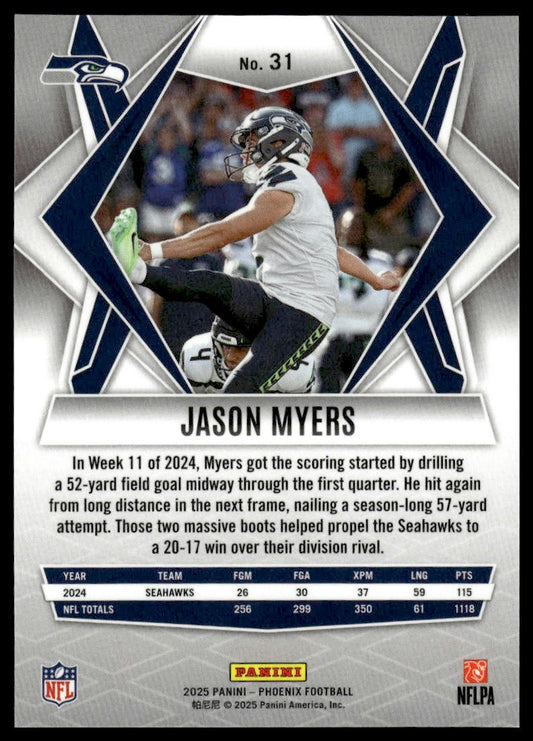 2025 Panini Phoenix #31 Jason Myers