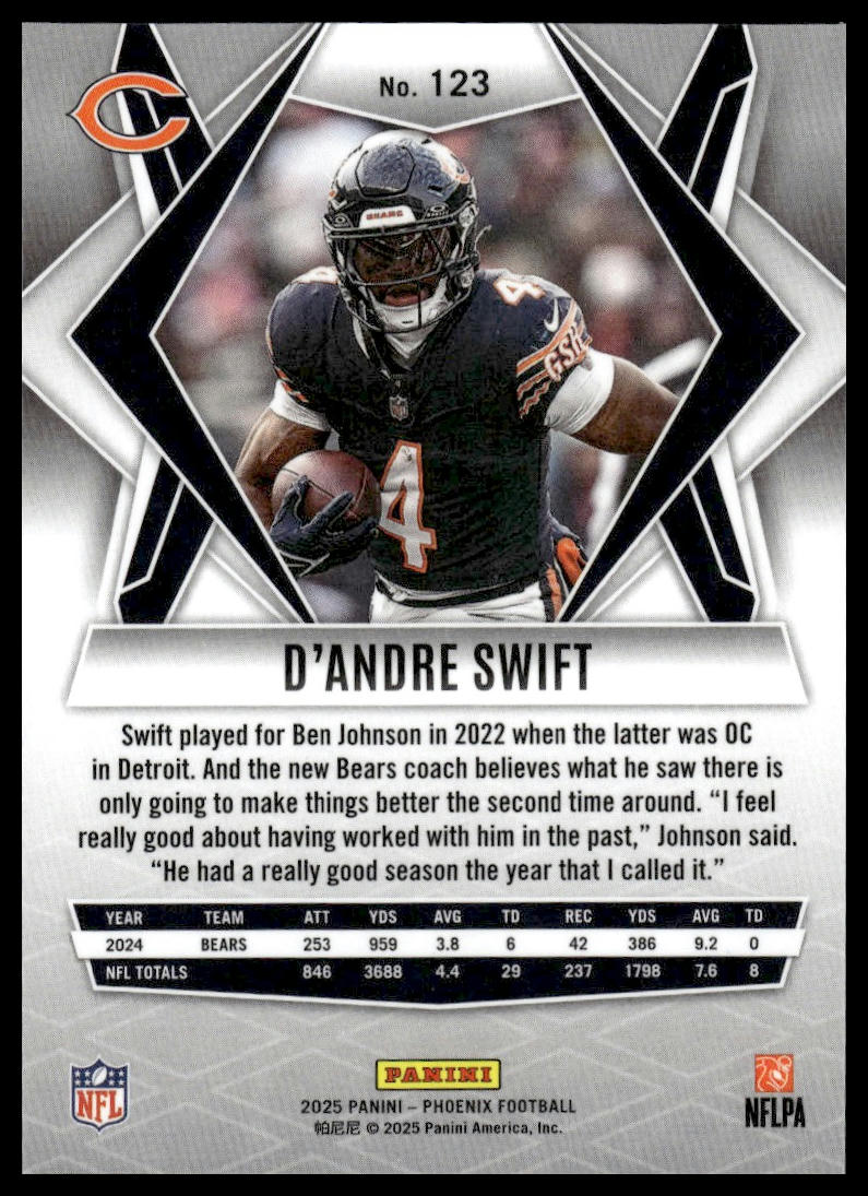 2025 Panini Phoenix #123 D'Andre Swift