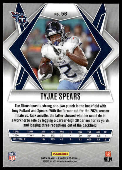 2025 Panini Phoenix #56 Tyjae Spears