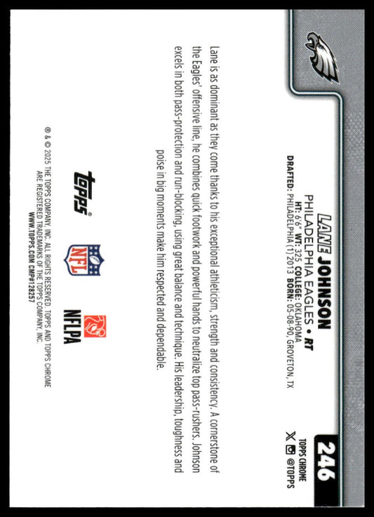 2025 Topps Chrome #246 Lane Johnson
