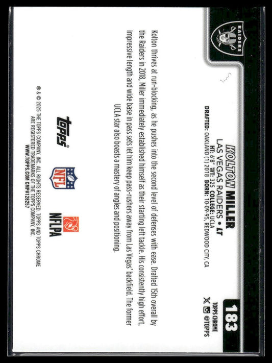 2025 Topps Chrome #183 Kolton Miller