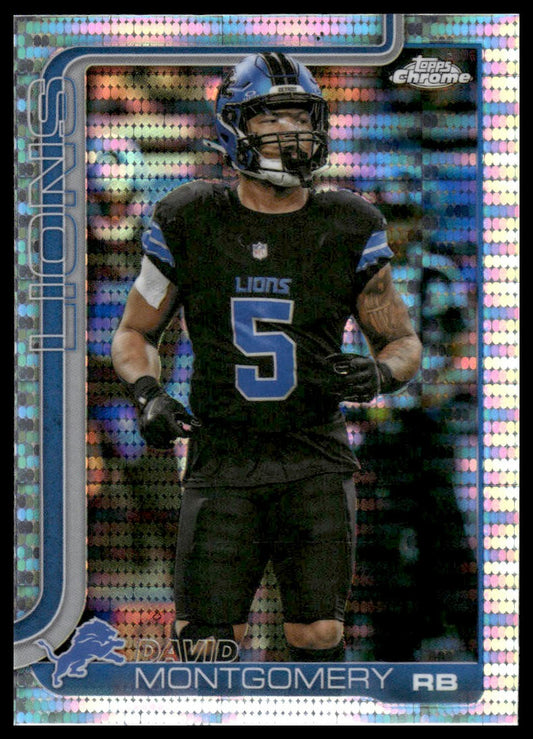 2025 Topps Chrome #103 David Montgomery Refractor
