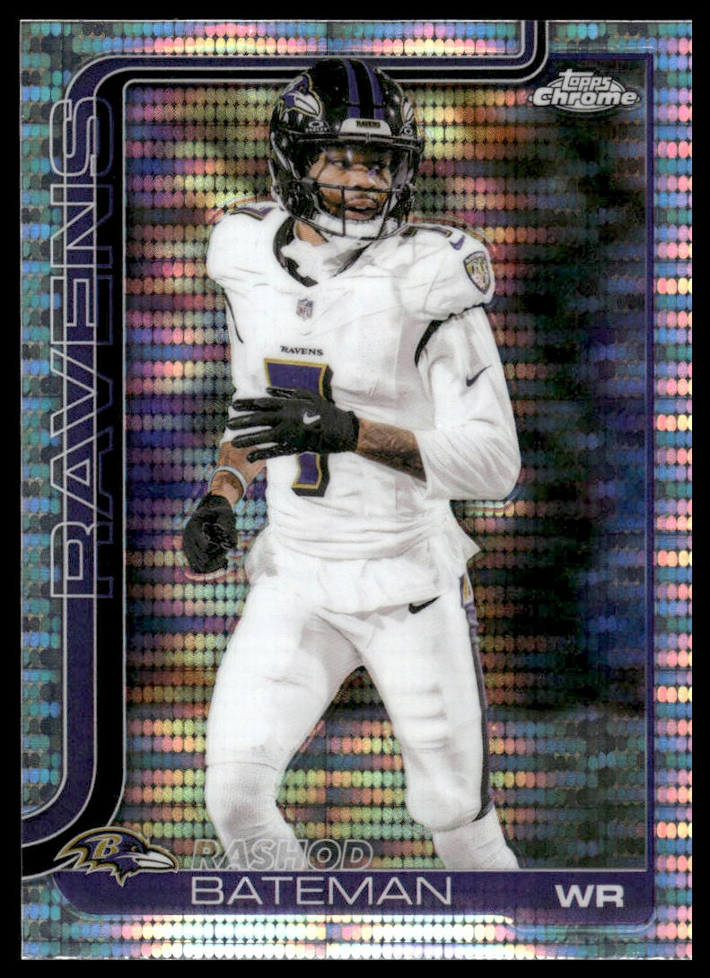 2025 Topps Chrome #21 Rashod Bateman X-Fractor