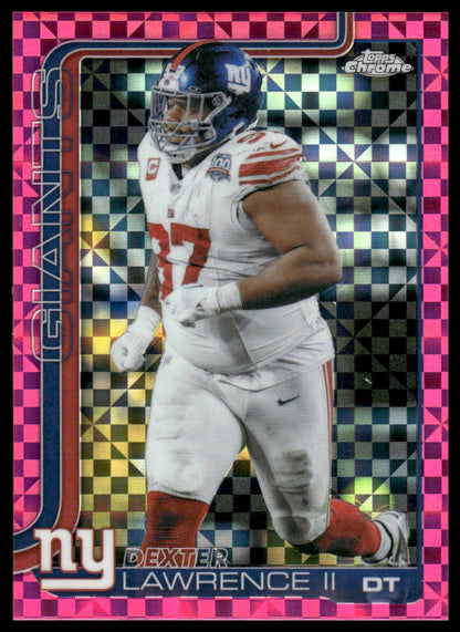 2025 Topps Chrome #230 Dexter Lawrence II X-Fractor