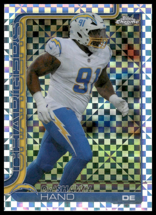 2025 Topps Chrome #164 Da'Shawn Hand Lime Green X-Fractor