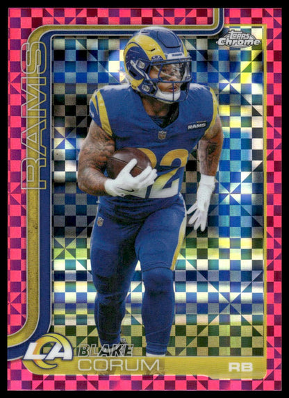 2025 Topps Chrome #171 Blake Corum X-Fractor